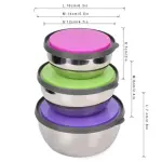 Food Storage Box Container, Metal Bowls Heat Resistant Lunch Box Healthy for Lunch Kit and Salad