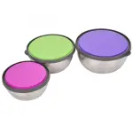 Food Storage Box Container, Metal Bowls Heat Resistant Lunch Box Healthy for Lunch Kit and Salad