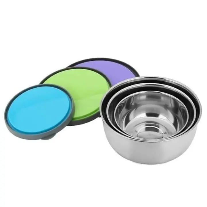 Food Storage Box Container, Metal Bowls Heat Resistant Lunch Box Healthy for Lunch Kit and Salad