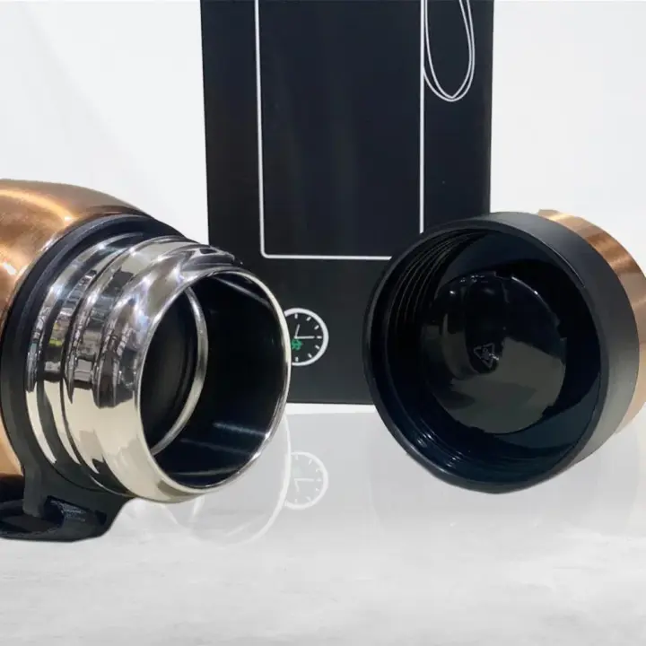 750ml Stainless Steel Vacuum Flask – 304 Steel Double Wall Insulated Bottle for Hot & Cold Beverages | Leakproof with Carry Strap