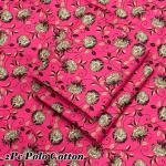 2 Pcs Women's Unstitched Printed pink Suit Ⓜ