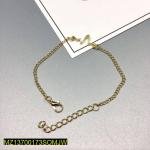 1 Pc Alloy Gold Plated Uni-Sex Heart Beat Bracelet