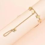 1 Pc Alloy Plated Modern Butterfly Charm Bracelet