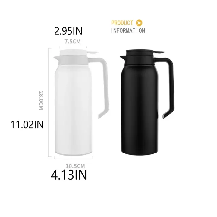 1.5L Vacuum Insulated Thermal Jug – Hot & Cold Flask with Handle | Leak-Proof Coffee & Tea Thermos